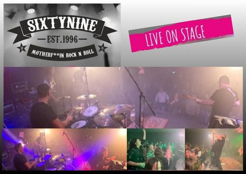 mehrere Auftrittszenen von Sixty Nine 