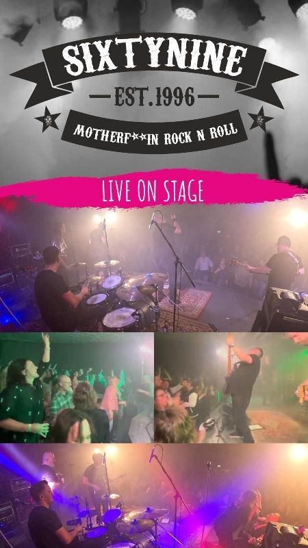 Eine Fotocollage von Sixty Nine