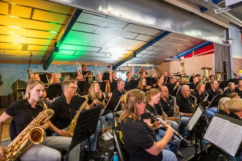 Bild vom Uelser Musikverein während eines Auftritts